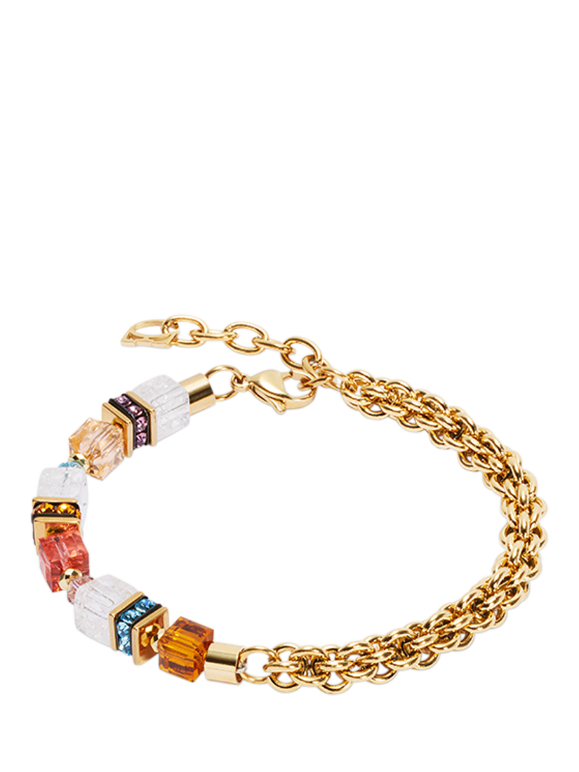 Product image 1 of 1, which shows COEUR DE LION GeoCUBE® Fusion Summer Bracelet, Gold Sunset