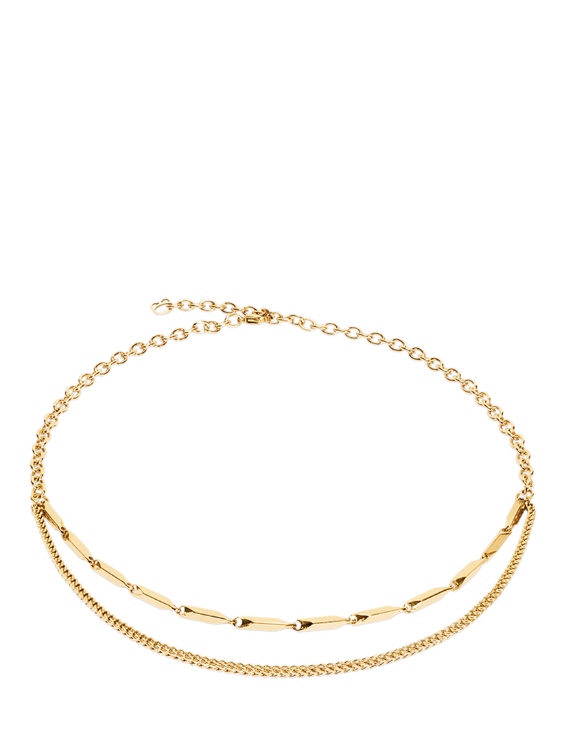 Product image 1 of 1, which shows COEUR DE LION Twisted Layers Necklace, Gold