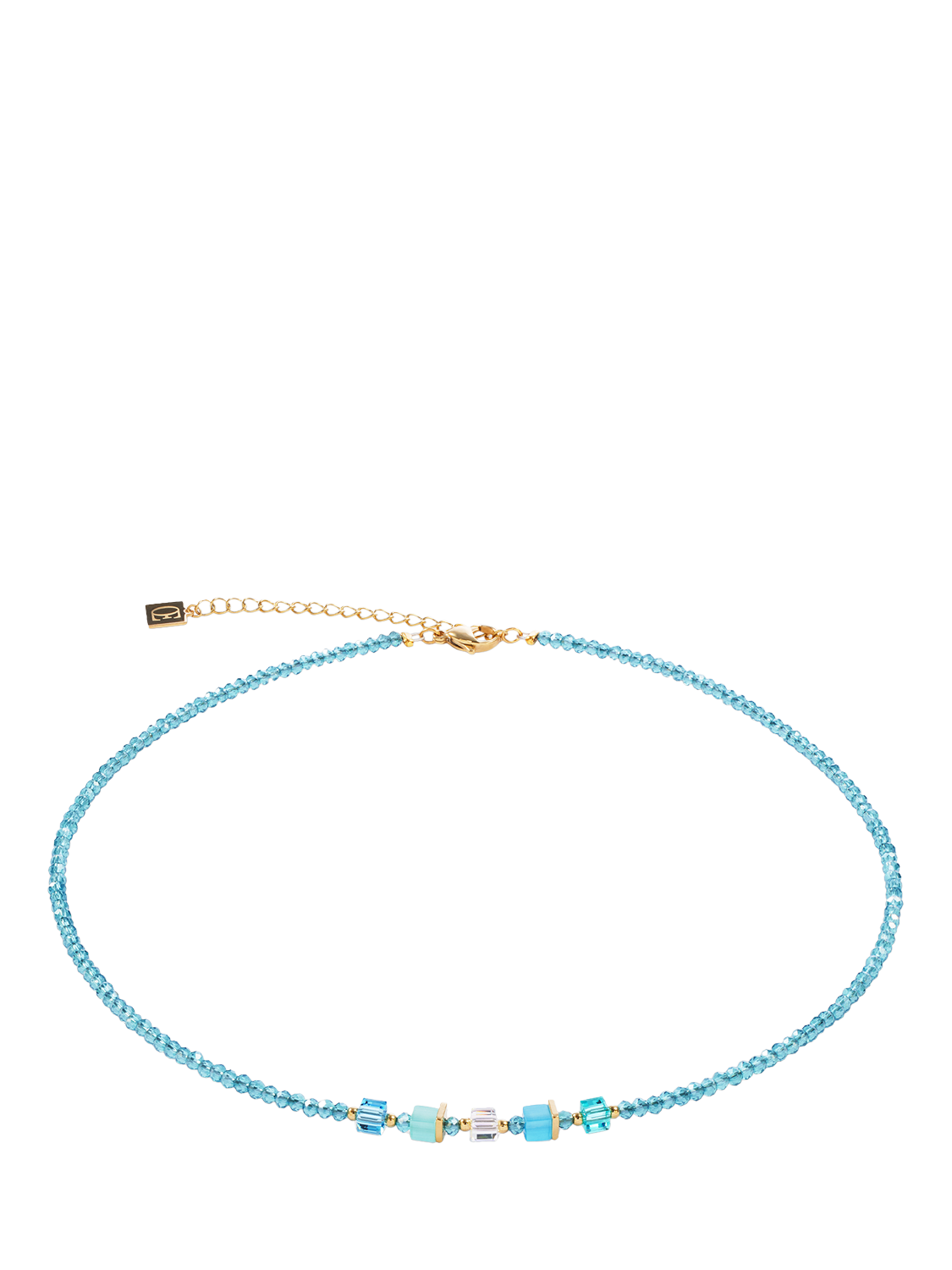 COEUR DE LION Joyful Colours Update Necklace, Gold/Turquoise