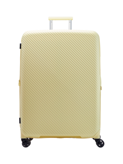 Nere Bondi 4-Wheel Spinner 80cm Expandable Large Suitcase, 140/156L, Panna Cotta