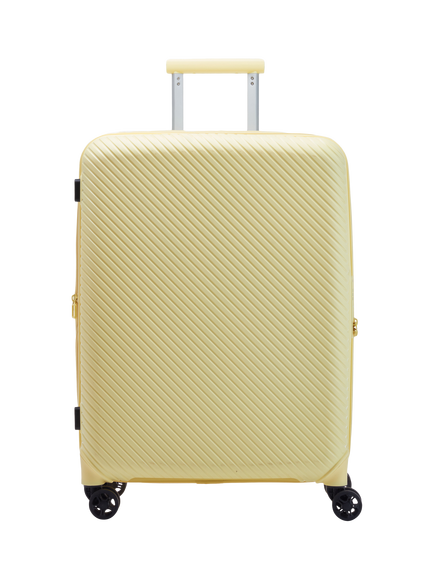 Nere Bondi 4-Wheel Spinner 66cm Expandable Medium Suitcase, 85/96L, Panna Cotta