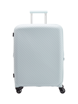 Nere Bondi 4-Wheel Spinner 66cm Expandable Medium Suitcase, 85/96L, Sky Blue