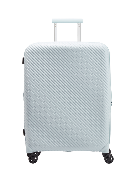Nere Bondi 4-Wheel Spinner 66cm Expandable Medium Suitcase, 85/96L, Sky Blue
