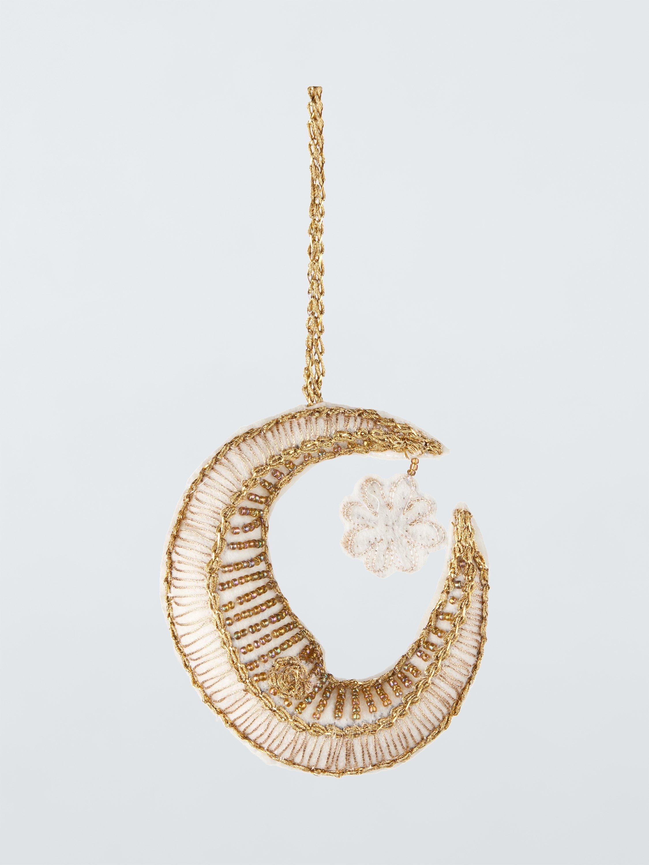 John Lewis Enchanting Tales Beaded Moon Tree Decoration