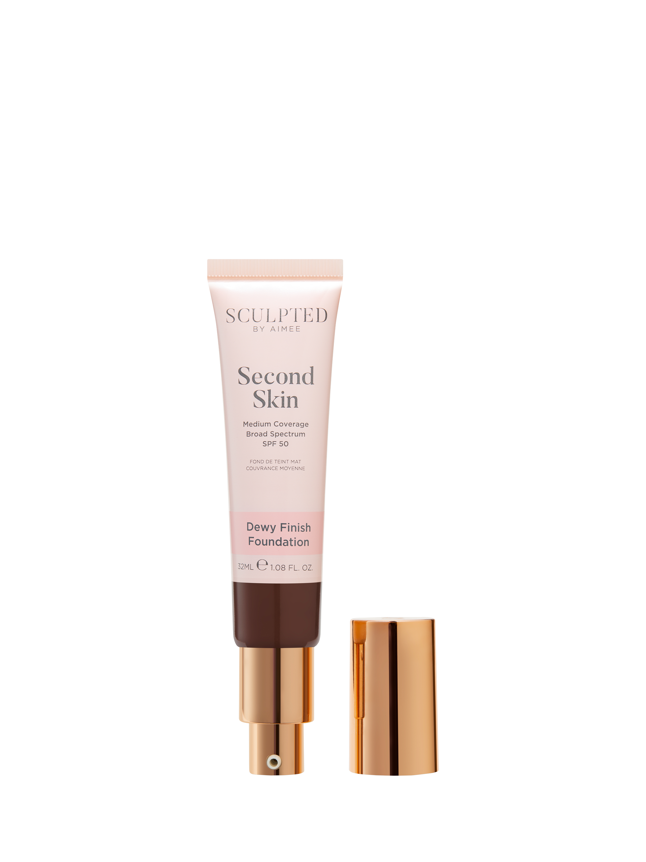 Product image 2 of 4, which shows Sculpted By Aimee Second Skin Dewy Foundation, Ebony 8.0