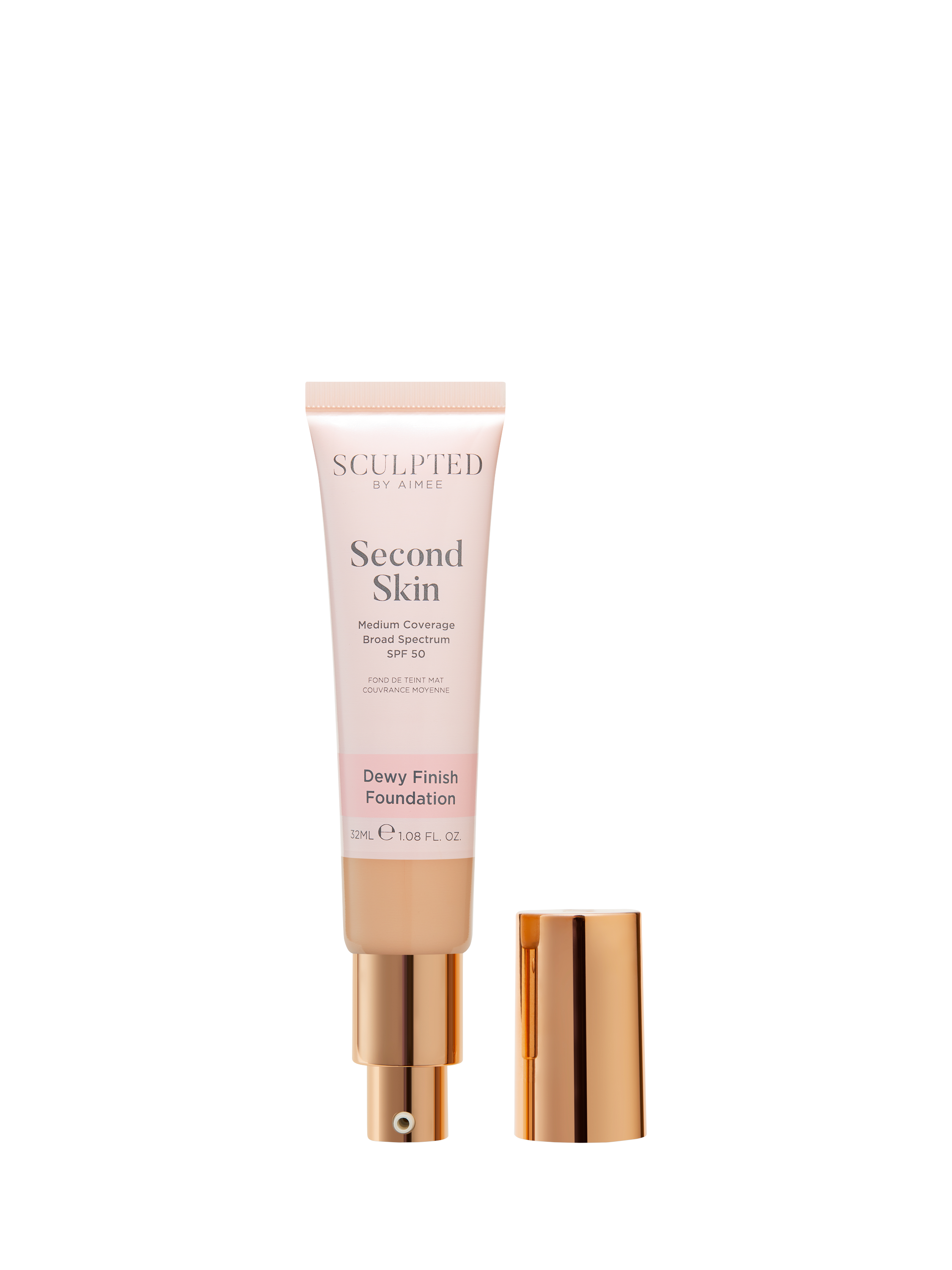 Product image 2 of 4, which shows Sculpted By Aimee Second Skin Dewy Foundation, Light 3.0