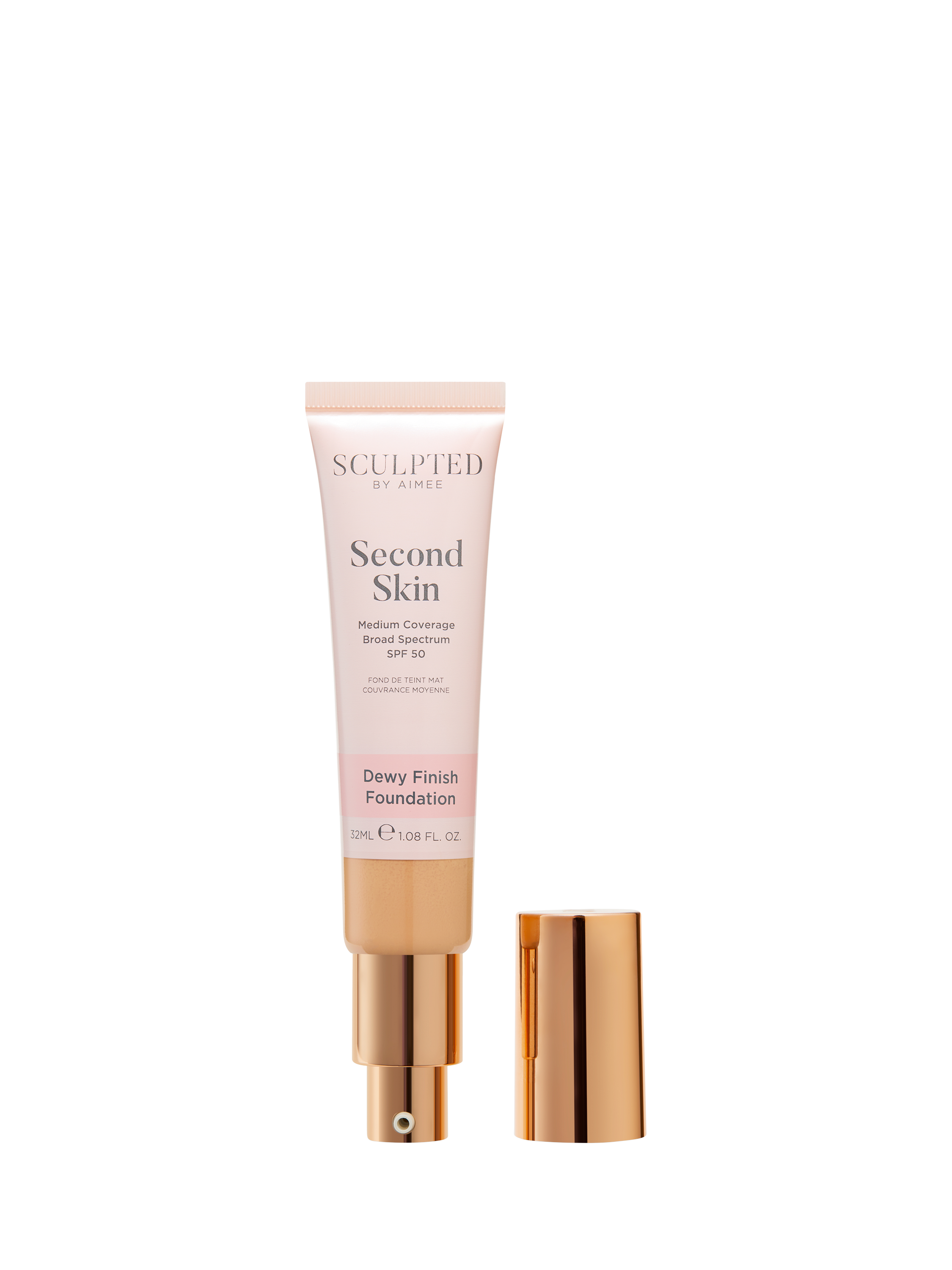 Product image 2 of 4, which shows Sculpted By Aimee Second Skin Dewy Foundation, Medium Golden 4.25