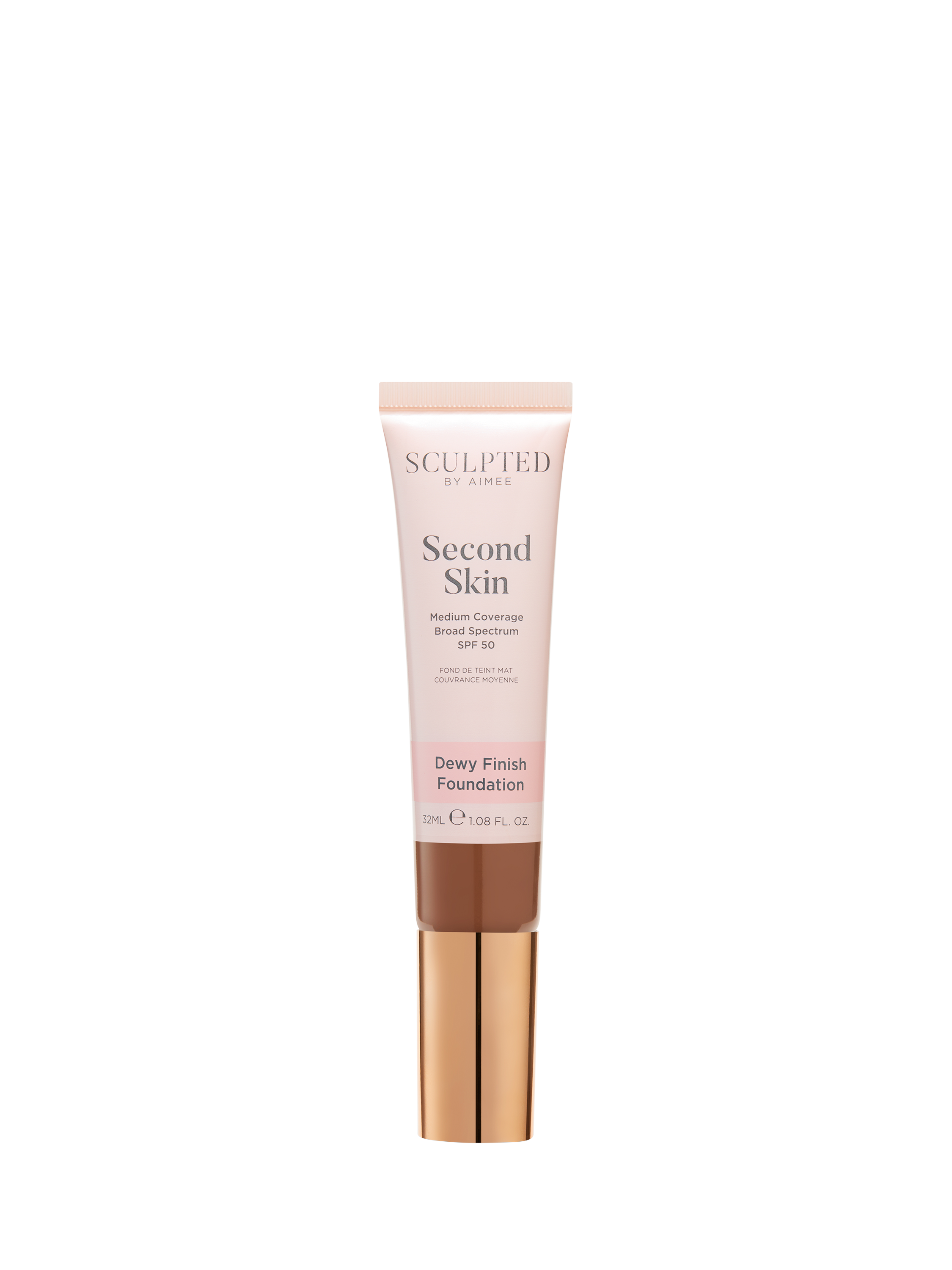 Product image 1 of 4, which shows Sculpted By Aimee Second Skin Dewy Foundation, Rich Deep 6.8