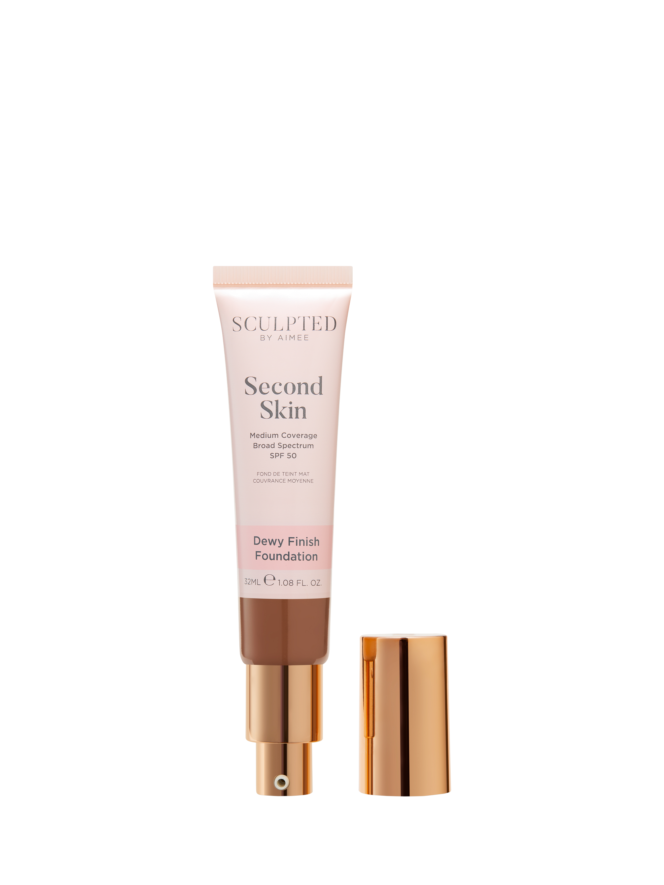 Product image 2 of 4, which shows Sculpted By Aimee Second Skin Dewy Foundation, Rich Deep 6.8