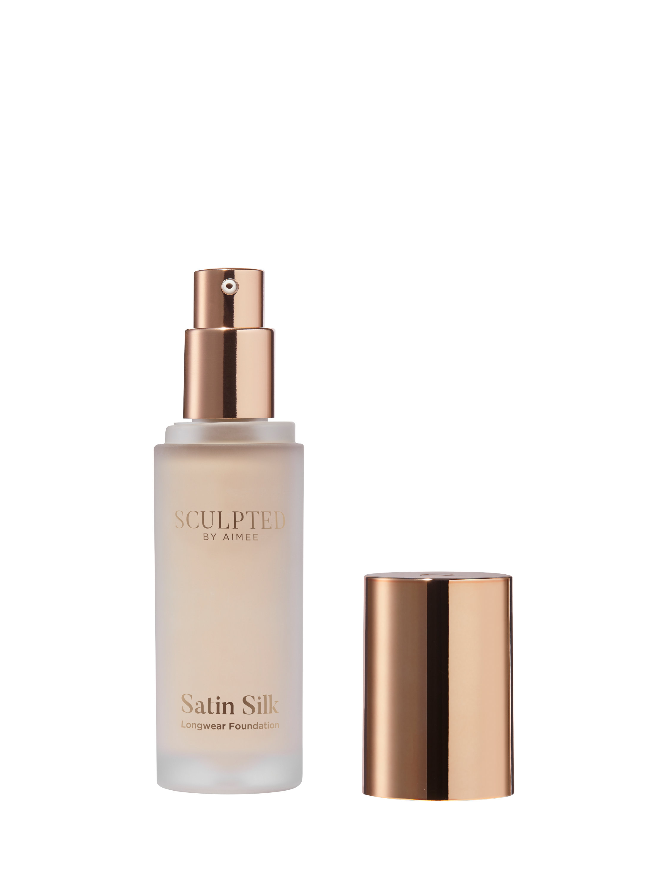 Product image 2 of 4, which shows Sculpted By Aimee Satin Silk Longwear Foundation, Fair Golden