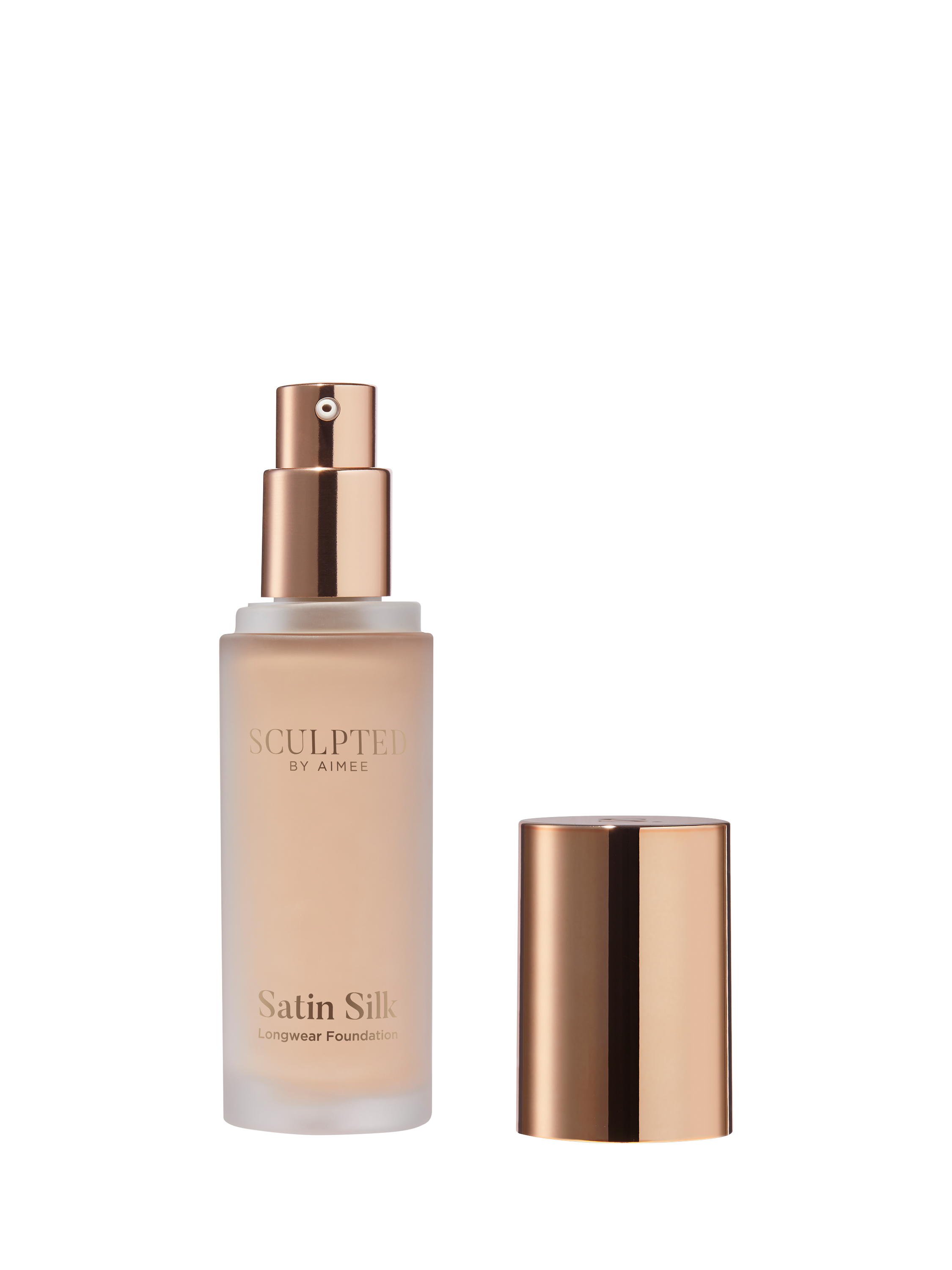 Product image 2 of 4, which shows Sculpted By Aimee Satin Silk Longwear Foundation, Light