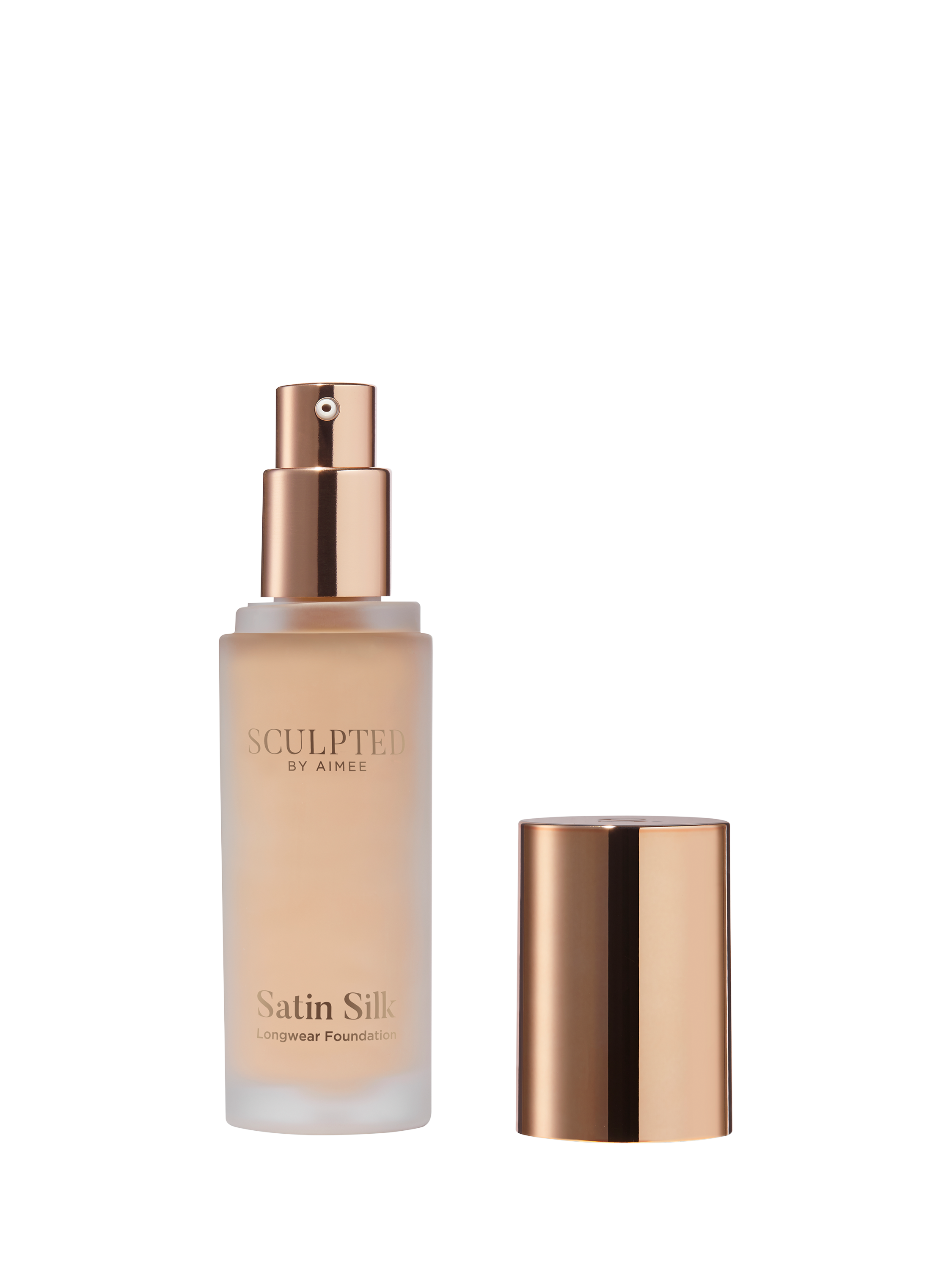 Product image 2 of 4, which shows Sculpted By Aimee Satin Silk Longwear Foundation, Medium Plus