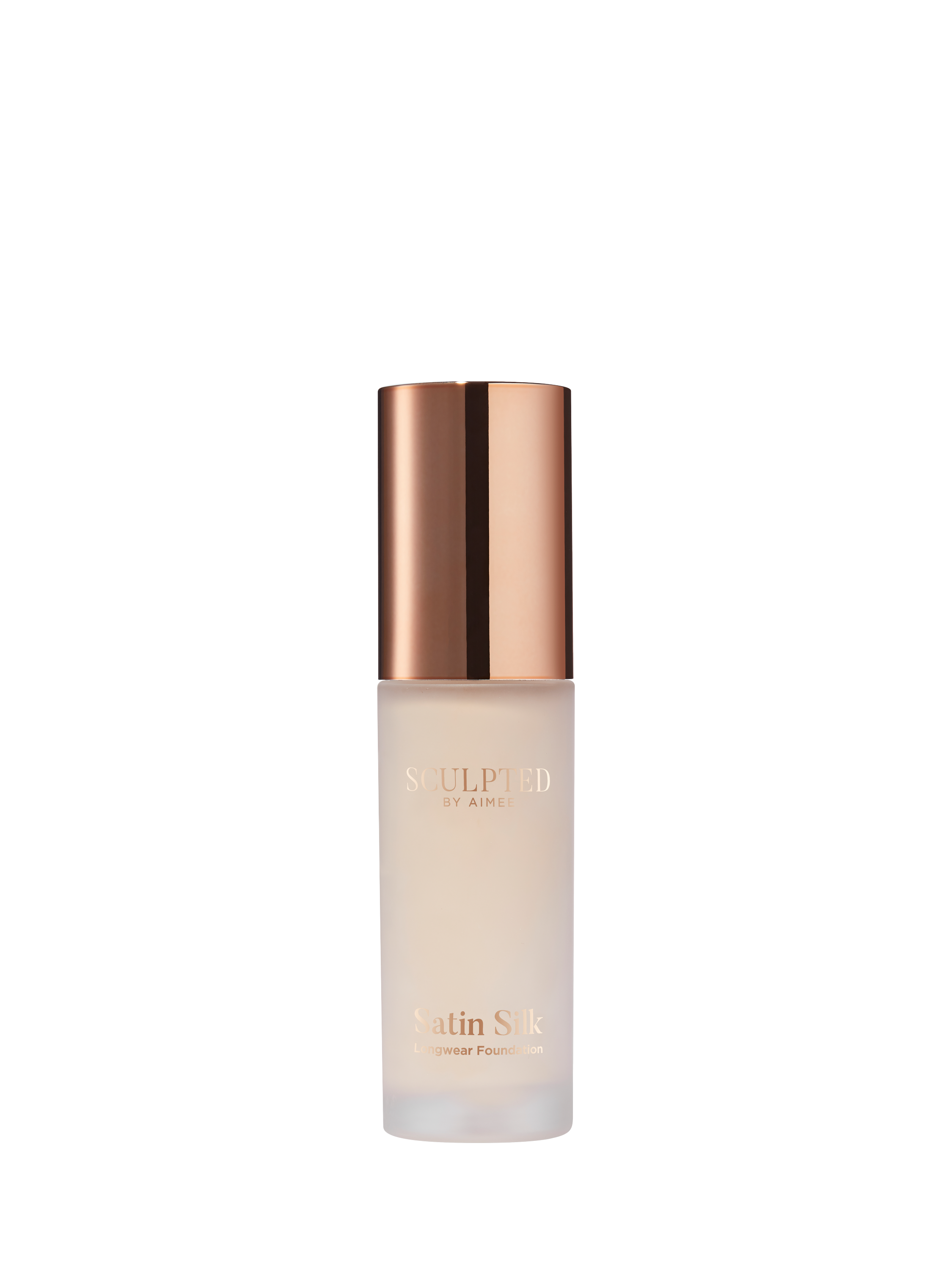 Product image 1 of 4, which shows Sculpted By Aimee Satin Silk Longwear Foundation, Porcelain