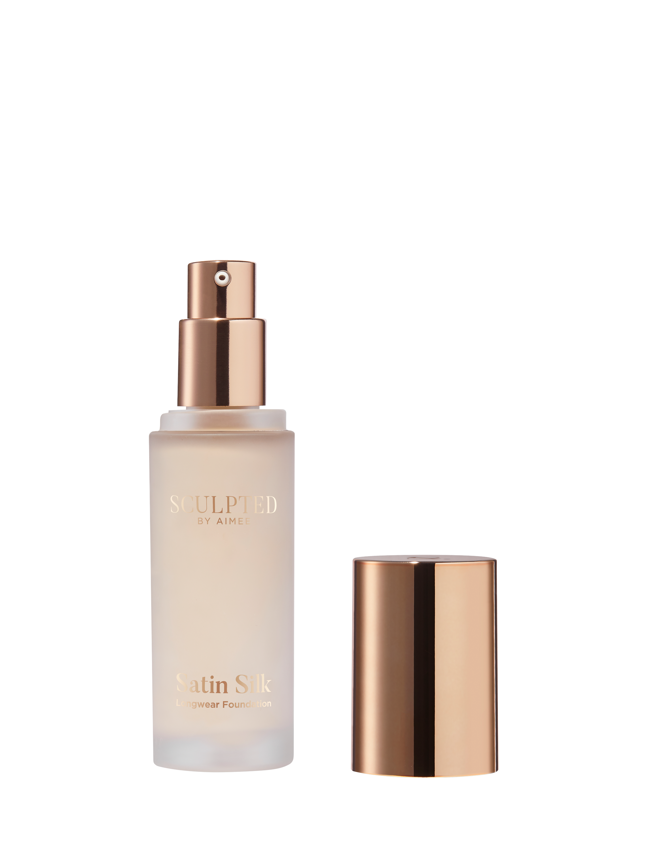 Product image 2 of 4, which shows Sculpted By Aimee Satin Silk Longwear Foundation, Porcelain