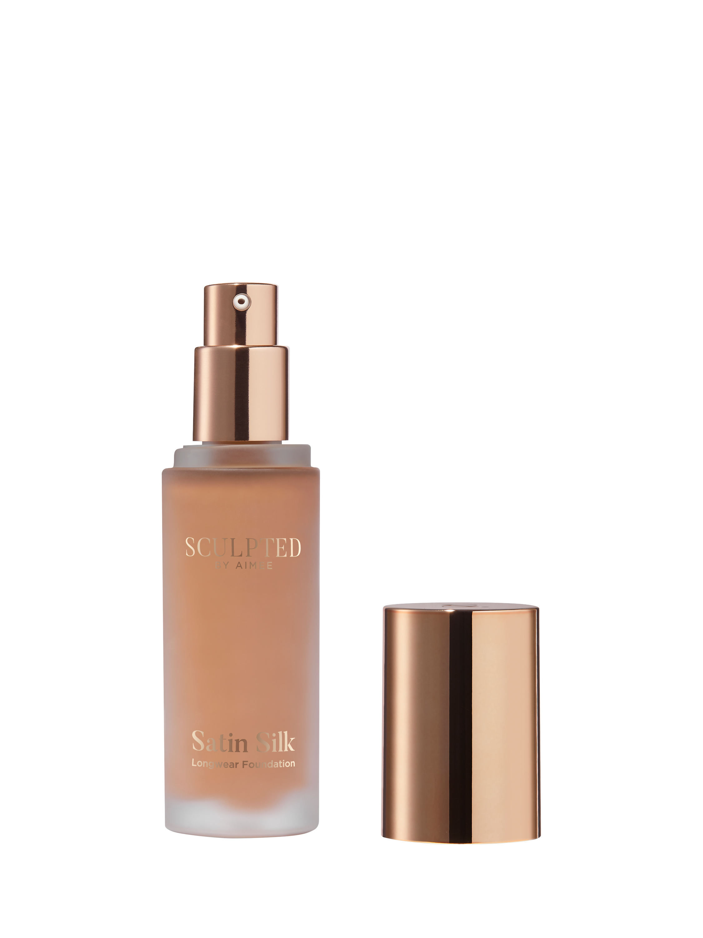 Product image 2 of 4, which shows Sculpted By Aimee Satin Silk Longwear Foundation, Rich