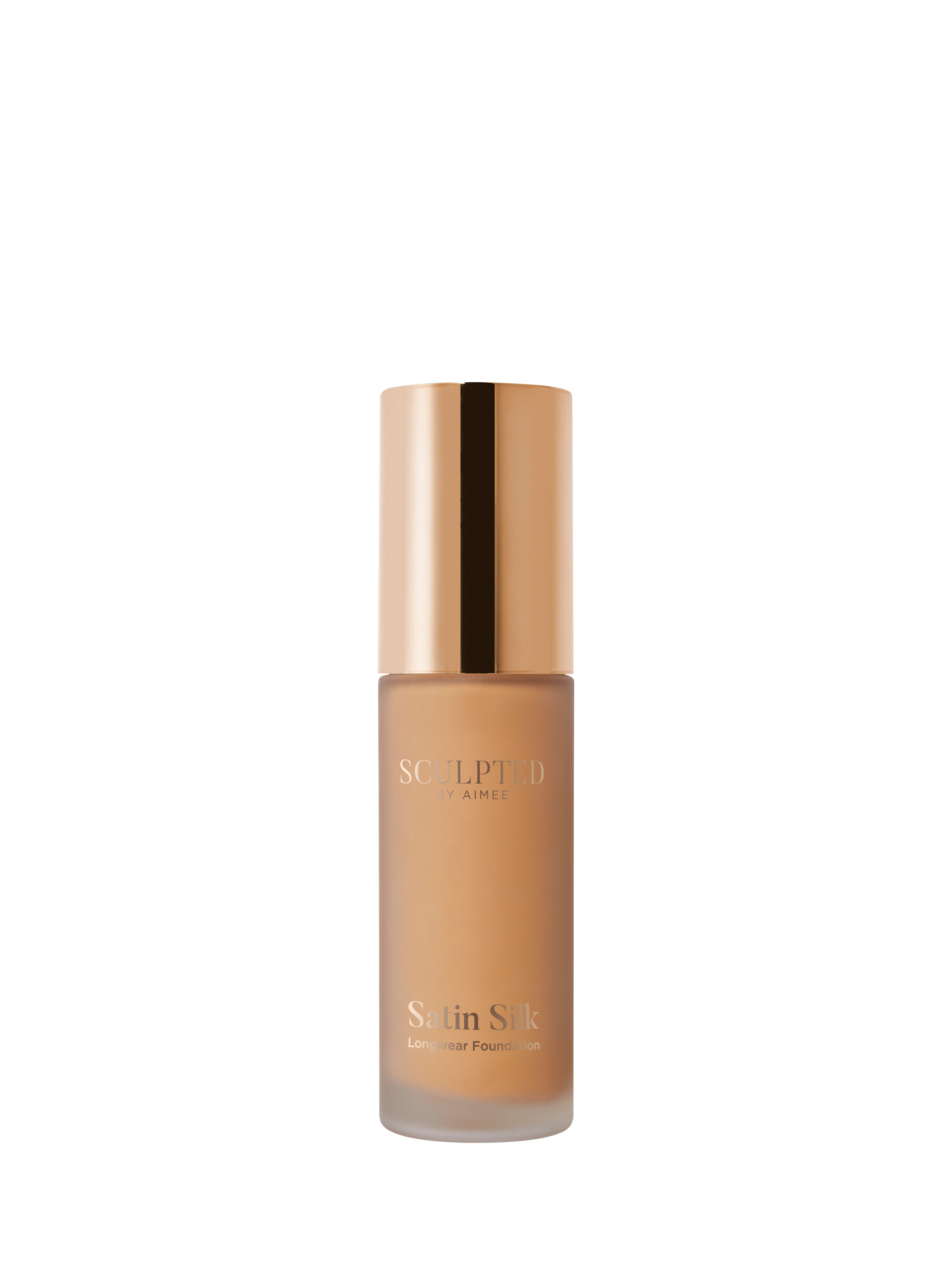 Product image 3 of 4, which shows Sculpted By Aimee Satin Silk Longwear Foundation, Tan Plus