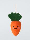 John Lewis Cute Carrot Felt Tree Decoration