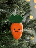 John Lewis Cute Carrot Felt Tree Decoration