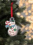 John Lewis Heirloom Splendour Metal Snowman Tree Decoration
