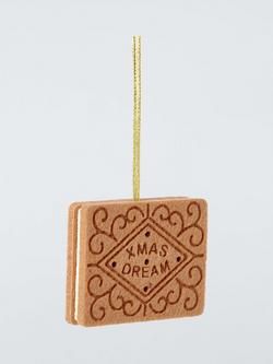 John Lewis Heirloom Splendour Custard Cream Felt Tree Decoration, Natural