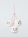 John Lewis Cute Marshmallow Cluster Felt Tree Decoration