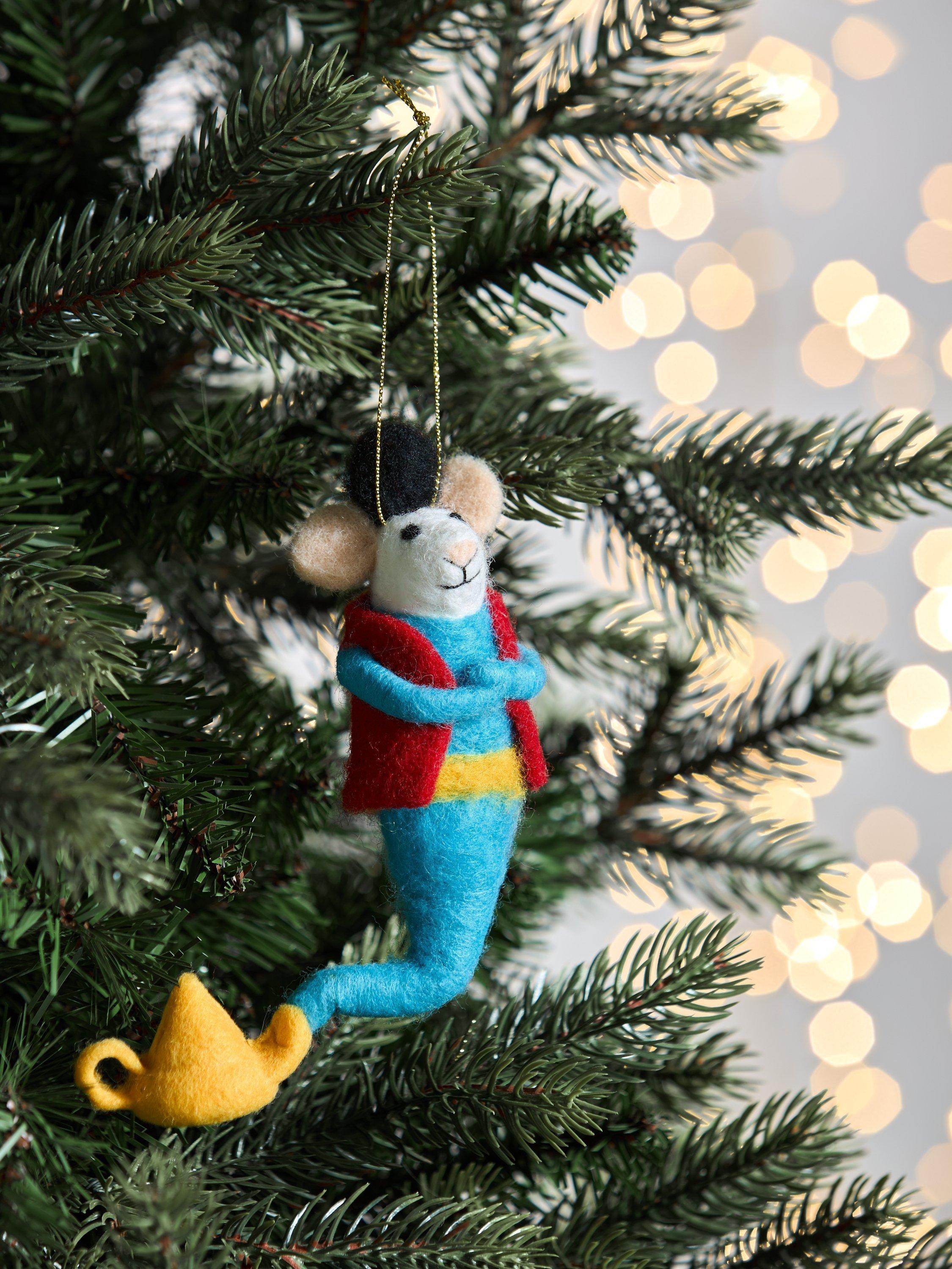 John Lewis Enchanting Tales Aladdin Mouse Felt Tree Decoration