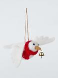 John Lewis Ancient Wonders Dove with Bell Felt Tree Decoration