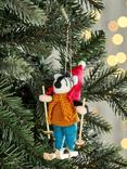 John Lewis Worldly Treasures Skiing Zebra Felt Tree Decoration