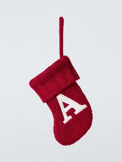 John Lewis Alphabet Stocking Tree Decoration, A