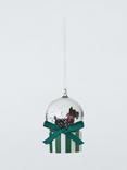 John Lewis Heirloom Splendour Terrier Snowglobe Bauble