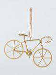 John Lewis Worldly Treasures Metal Bike Tree Decoration