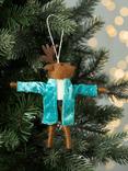 John Lewis Enchanting Tales Sparkle Coat Reindeer Felt Tree Decoration
