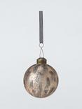 John Lewis Ancient Wonders Rustic Style Bauble, Gold