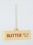 John Lewis Heirloom Splendour Block of Butter Bauble