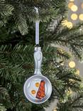 John Lewis Egg & Bacon Frying Pan Bauble