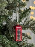 John Lewis Tourism Telephone Box Bauble
