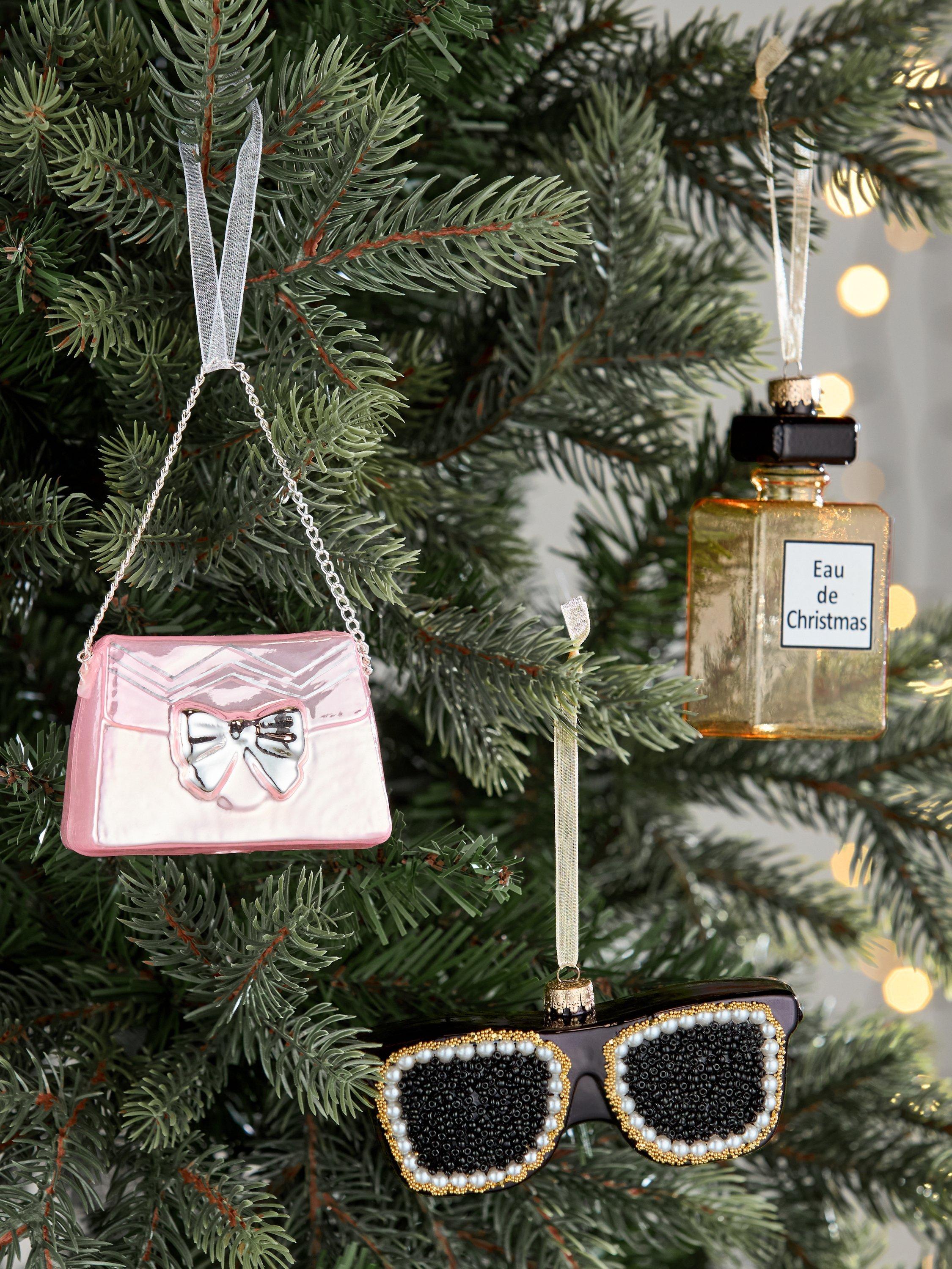 John Lewis Heirloom Splendour Handbag Tree Decoration, Pink