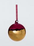 John Lewis Enchanting Tales Dipped Bauble, Red/Gold