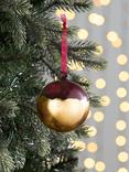 John Lewis Enchanting Tales Dipped Bauble, Red/Gold