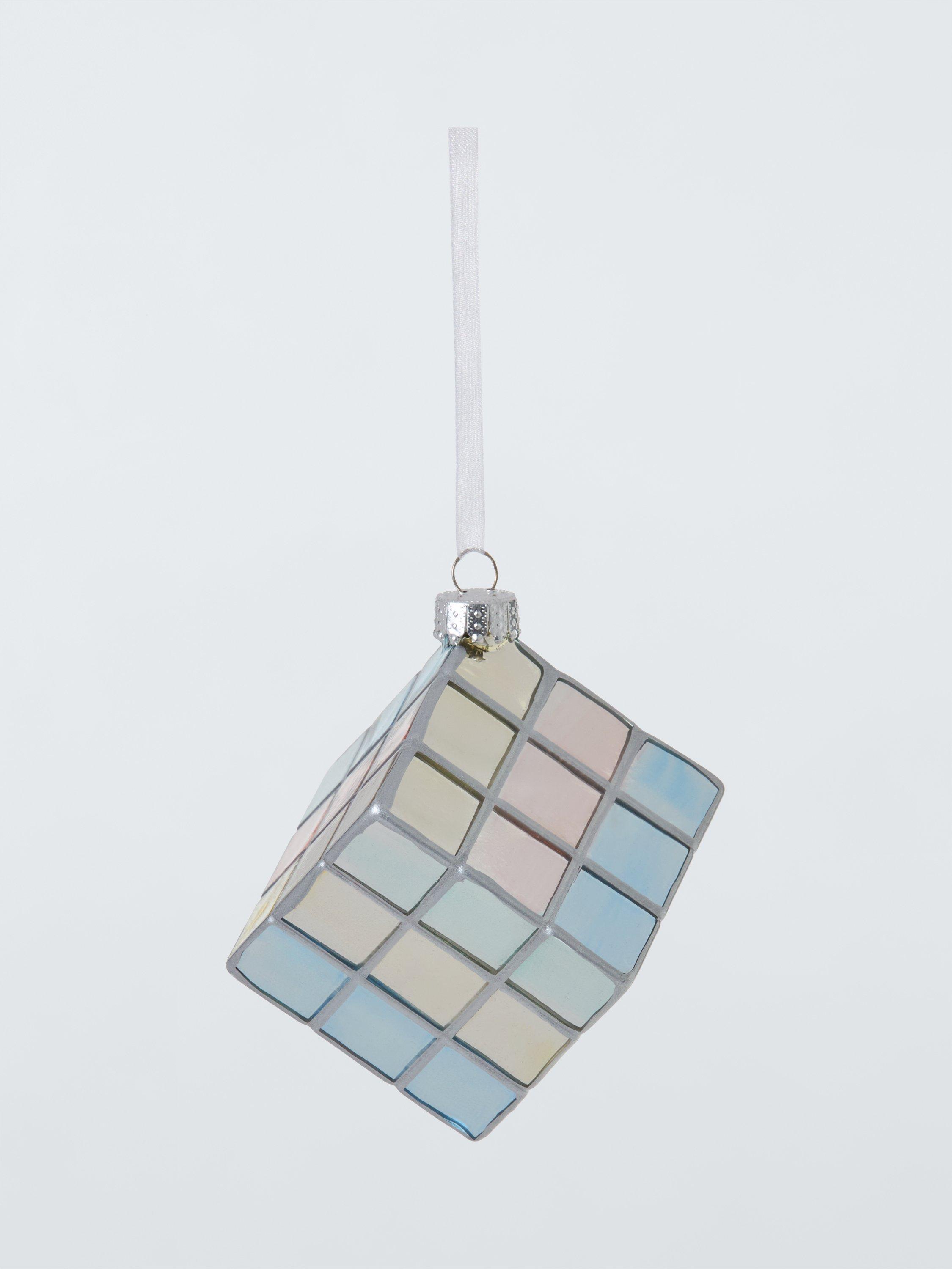 John Lewis Heirloom Splendour Retro Puzzle Cube Bauble