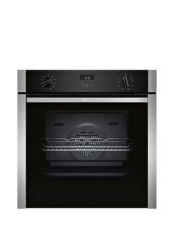 Neff N50 Slide and Hide B3ACE4AN3B  Built In Electric Single Oven, Stainless Steel, Stainless Steel