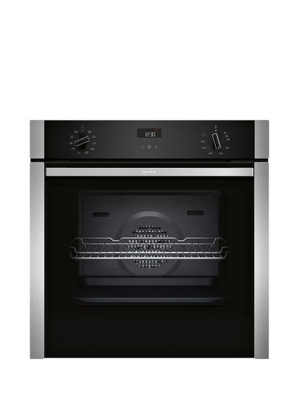 Neff N50 Slide and Hide B3ACE4AN3B Built In Electric Single Oven, Stainless Steel