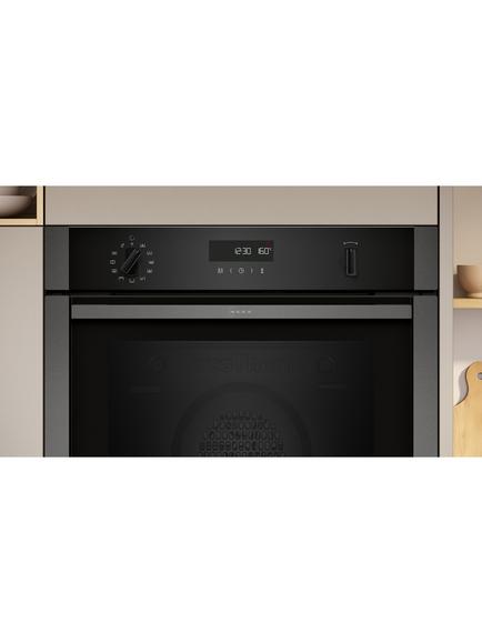 Neff N50 Slide and Hide Built In Electric Self Cleaning Single Oven, B6ACH7AN7B, B6ACH7AG7B - view 2, Graphite-grey