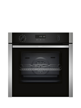 Neff N50 Slide and Hide Built In Electric Self Cleaning Single Oven, B6ACH7AN7B, B6ACH7AG7B, Stainless Steel