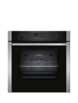 Neff N50 Slide and Hide Built In Electric Self Cleaning Single Oven, B6ACH7AN7B, B6ACH7AG7B, Stainless Steel