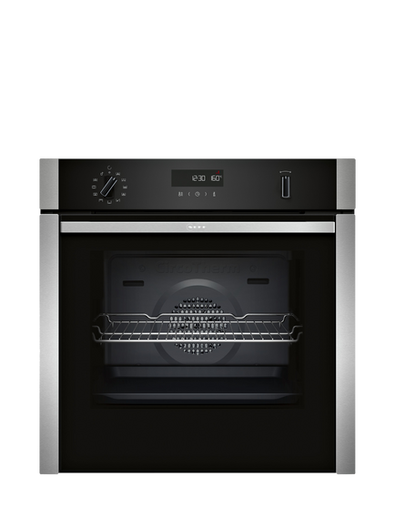 Neff N50 Slide and Hide Built In Electric Self Cleaning Single Oven, B6ACH7AN7B, B6ACH7AG7B, Stainless Steel