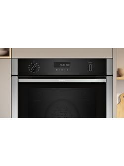 Neff N50 Slide and Hide Built In Electric Self Cleaning Single Oven, B6ACH7AN7B, B6ACH7AG7B - view 2, Stainless Steel