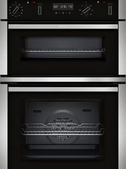 Neff N50 Built in Electric Self Cleaning Double Oven, U2ACH7AN7B, U2ACH7AG7B, Stainless Steel