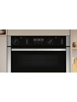 Neff N50 Built in Electric Self Cleaning Double Oven, U2ACH7AN7B, U2ACH7AG7B - view 2, Stainless Steel