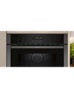 Neff N50 Built-In Microwave Oven, C1AMG84N1B, C1AMG84G1B - view 2, Graphite